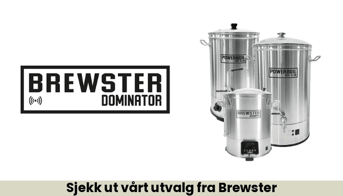 Kjøp brewster dominator og tilbehør hos litebrygg.no